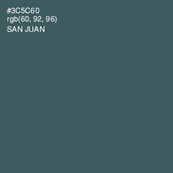 #3C5C60 - San Juan Color Image